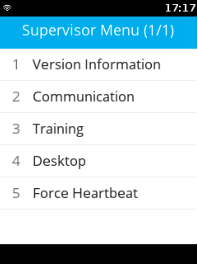 supervisor menu for verifone terminal