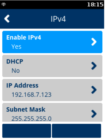 ipv4 menu screen connection 