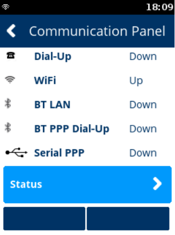 communication panel verifone terminal 