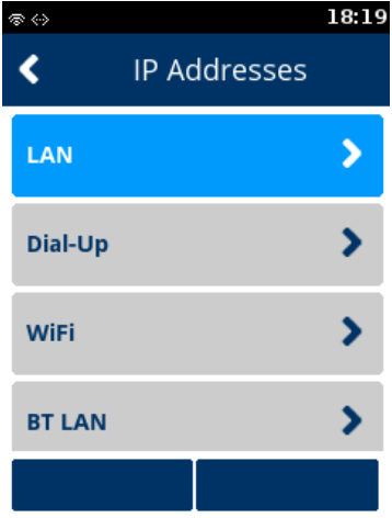 ip address list verifone terminal