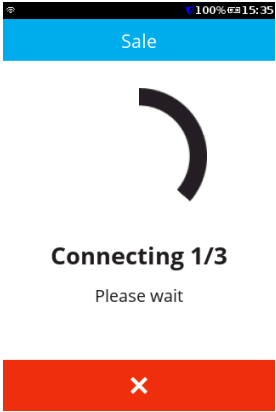 terminal is connecting, please wait