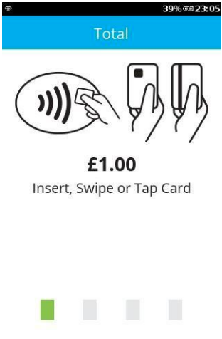 v240m terminal ready to process customers contactless card for sale