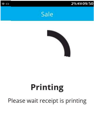 v240m terminal is printing merchant receipt 